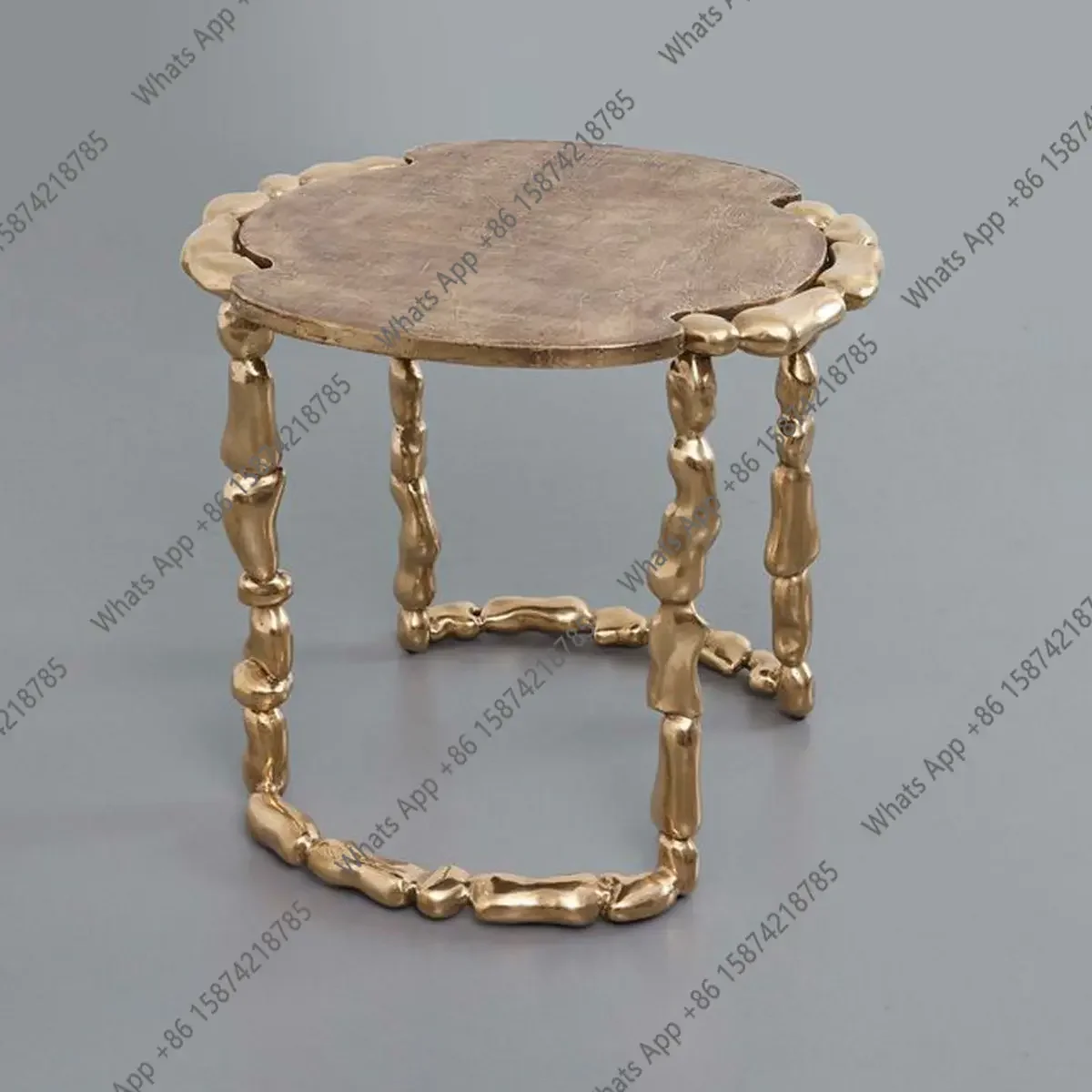 Modern light luxury creative special-shaped legs round side table metal villa designer high-end custom corner table c
Modern light luxury creative special-shaped legs round side table metal villa designer high-end custom corner table c
