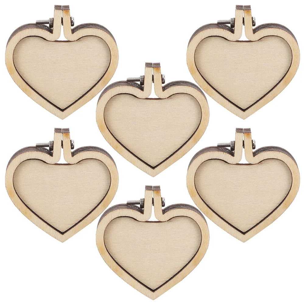 6Pcs Mini Wooden Embroidery Hoops 4x4cm Heart Shape Small Display Frame DIY Pendant Ornament Craft Rings Mini Embroidery Frame
6Pcs Mini Wooden Embroidery Hoops 4x4cm Heart Shape Small Display Frame DIY Pendant Ornament Craft Rings Mini Embroidery Frame