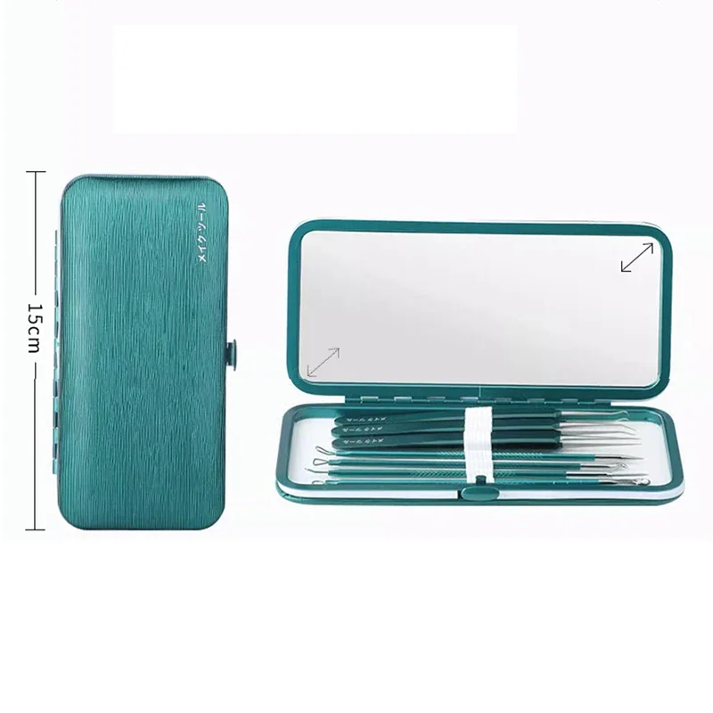 Blackhead Remover Kit, Stainless Steel Acne Needle Set, Pimple Popper Tools with Mirror Case, Professional Facial Blemish Extrac
Blackhead Remover Kit, Stainless Steel Acne Needle Set, Pimple Popper Tools with Mirror Case, Professional Facial Blemish Extrac
