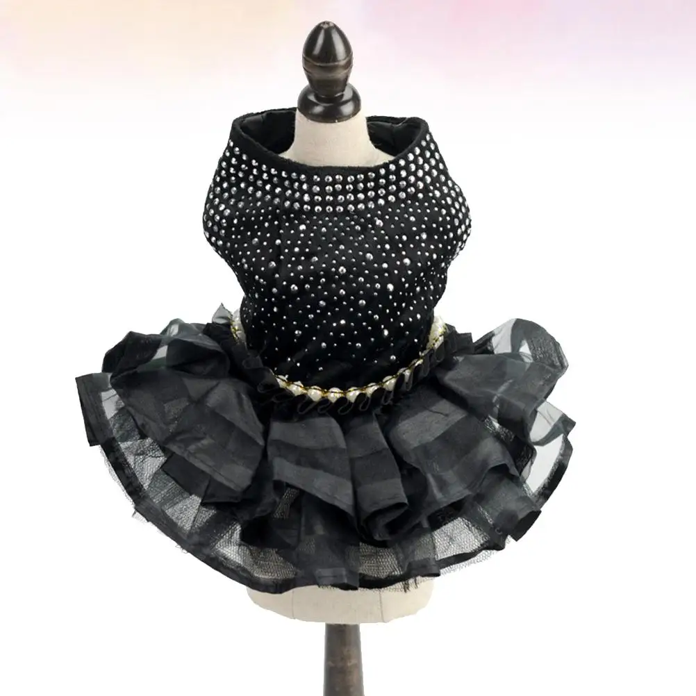 Dog Dresses Black Costume Tutu for Small Dogs Fashion Lace Design Puppy Clothes Accessories Breathable Comfortable Pet Skirt
Dog Dresses Black Costume Tutu for Small Dogs Fashion Lace Design Puppy Clothes Accessories Breathable Comfortable Pet Skirt