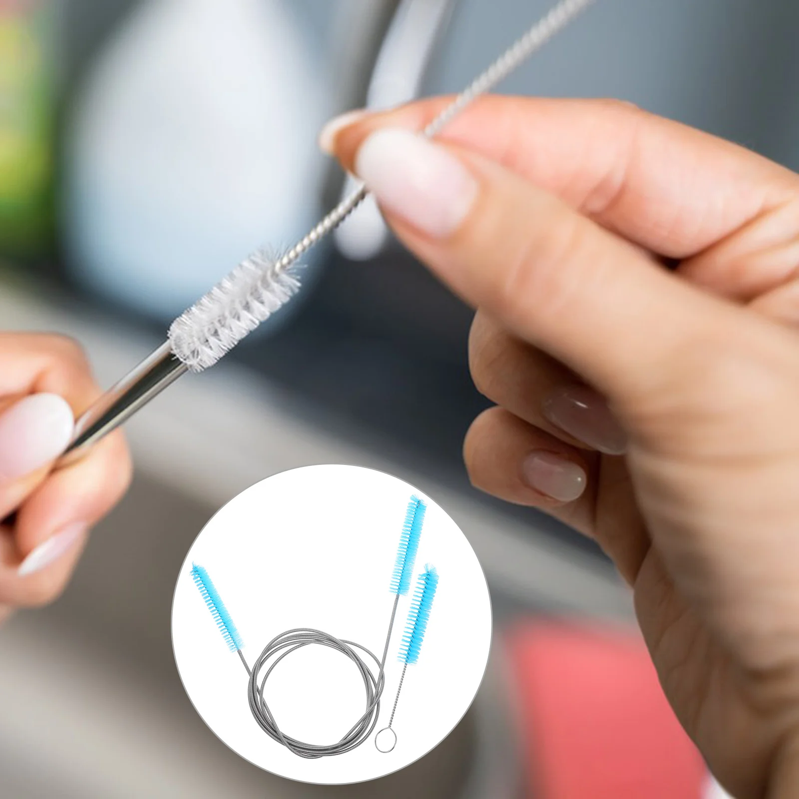 2pcs Tube Cleaning Brush Dual Head Spring Clog Remover Durable Stainless Steel Piping Brush Long Handle Efficient Tube
2pcs Tube Cleaning Brush Dual Head Spring Clog Remover Durable Stainless Steel Piping Brush Long Handle Efficient Tube