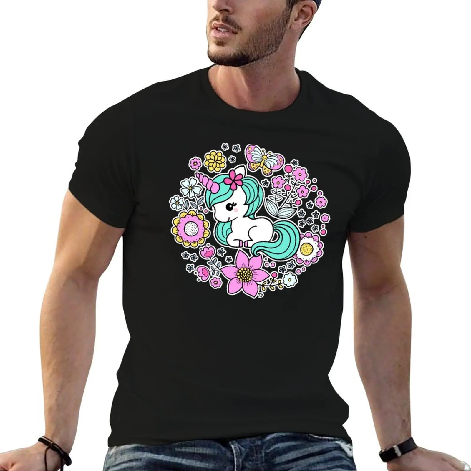 Cute Kawaii Unicorn Pastel Rainbow Magical Floral Fantasy T-Shirt man t shirts for men casual t shirt for man T-Shirt
Cute Kawaii Unicorn Pastel Rainbow Magical Floral Fantasy T-Shirt man t shirts for men casual t shirt for man T-Shirt