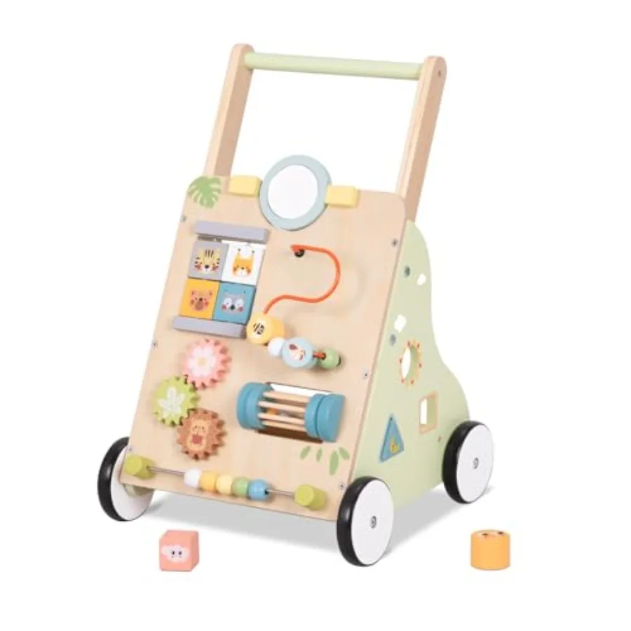 Montessori wooden baby walker with wheels for 6-12 months natural wood finish smooth mobility and sit-to-stand transition suppo
Montessori wooden baby walker with wheels for 6-12 months natural wood finish smooth mobility and sit-to-stand transition suppo