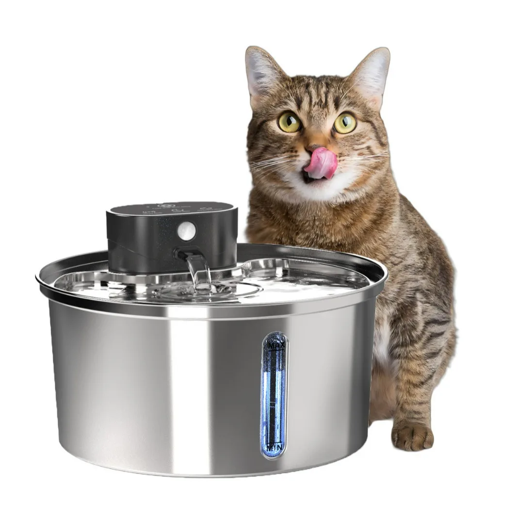 New 3.2L/7L Cat Water Fountain Stainless Steel Automatic Cat Water Dispenser Wireless Sensing Pet Water Fountain
New 3.2L/7L Cat Water Fountain Stainless Steel Automatic Cat Water Dispenser Wireless Sensing Pet Water Fountain