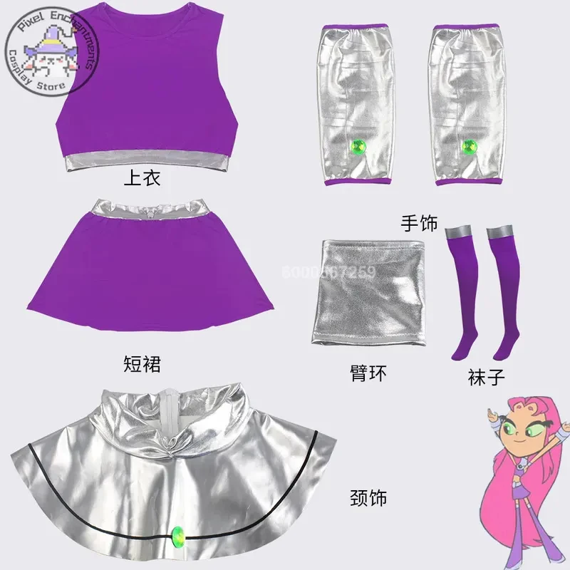 A;3'c\6;g/Popular Cartoon Starfire Role Playing Costume Lolita Style Purple Skirt Full Set High Quality Comic Con Hall3;b,6/k'5;
A;3'c\6;g/Popular Cartoon Starfire Role Playing Costume Lolita Style Purple Skirt Full Set High Quality Comic Con Hall3;b,6/k'5;