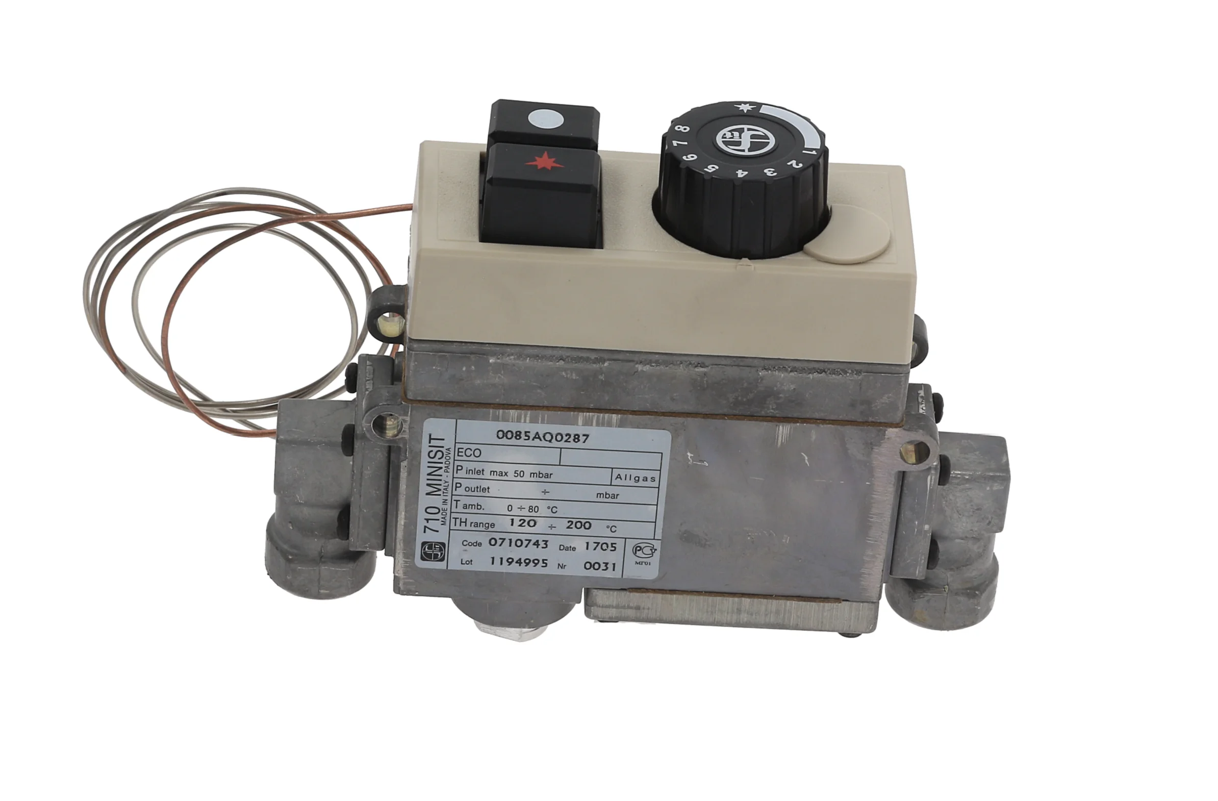 710 MINI-SIT 0.710.743 FRYER THERMOSTATIC GAS VALVE 120-200C THERMOSTAT & GLAND
710 MINI-SIT 0.710.743 FRYER THERMOSTATIC GAS VALVE 120-200C THERMOSTAT & GLAND