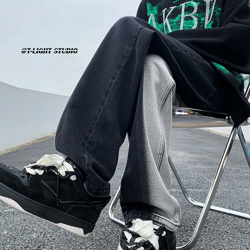 Мужские джинсы в американском ретро-стиле, тонкие, прямые, повседневные, весенне-осенние, модные, в стиле High Street, с прямыми штанинами
Мужские джинсы в американском ретро-стиле, тонкие, прямые, повседневные, весенне-осенние, модные, в стиле High Street, с прямыми штанинами