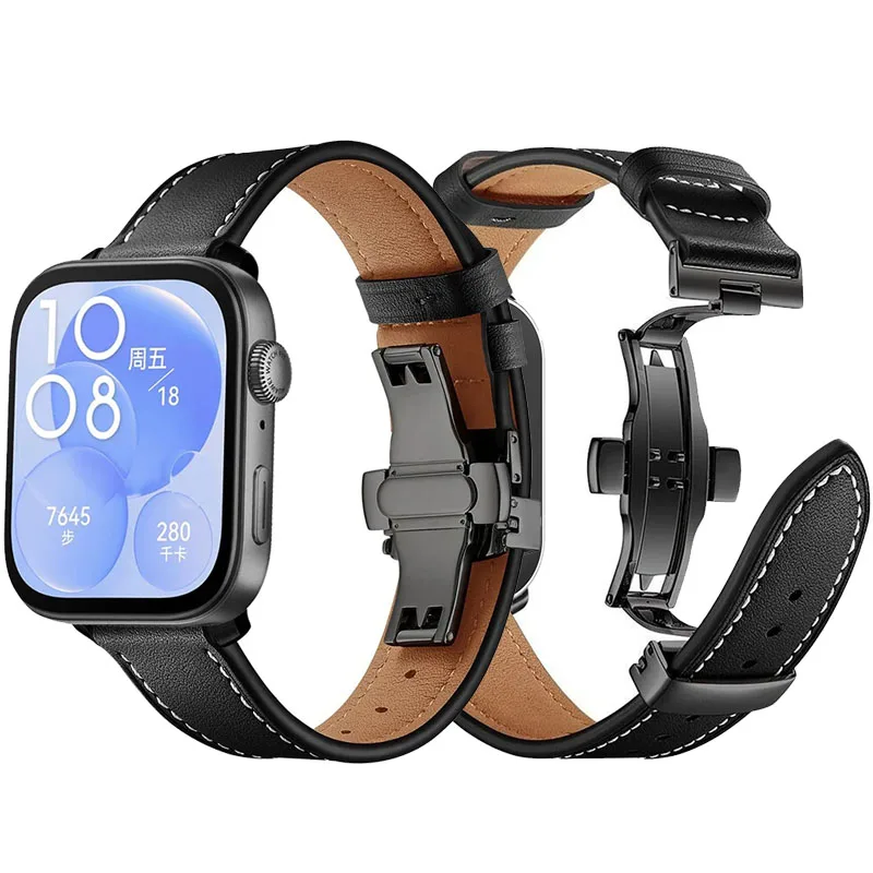 Ремешок кожаный для Huawei Watch Fit 3, классический браслет из воловьей кожи с пряжкой-бабочкой для Huawei Watch Fit 3, аксессуары для браслета
Ремешок кожаный для Huawei Watch Fit 3, классический браслет из воловьей кожи с пряжкой-бабочкой для Huawei Watch Fit 3, аксессуары для браслета
