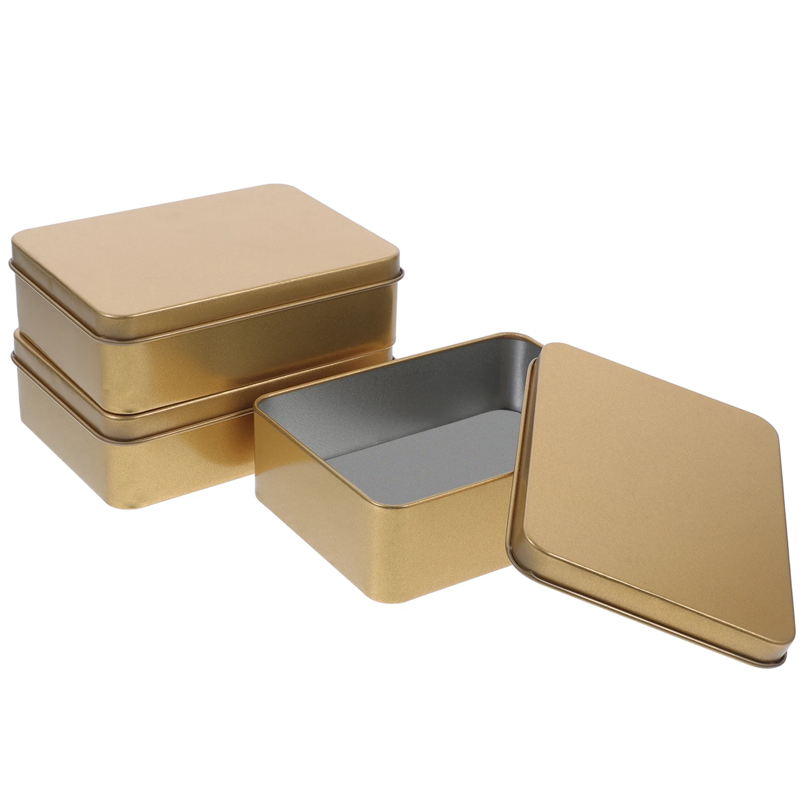 3pcs Rectangular Tinplate Boxes 12x9x4cm Lightweight Storage Containers for Jewelry Coins Candies Small Items Home Organization
3pcs Rectangular Tinplate Boxes 12x9x4cm Lightweight Storage Containers for Jewelry Coins Candies Small Items Home Organization