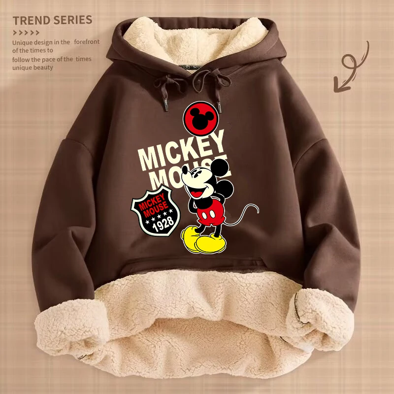 Толстовка с Микки Маусом Disney для женщин и мужчин, зимняя толстовка со шляпой, пуловер, топы, флисовая теплая одежда, уличная одежда в стиле Харадзюку
Толстовка с Микки Маусом Disney для женщин и мужчин, зимняя толстовка со шляпой, пуловер, топы, флисовая теплая одежда, уличная одежда в стиле Харадзюку