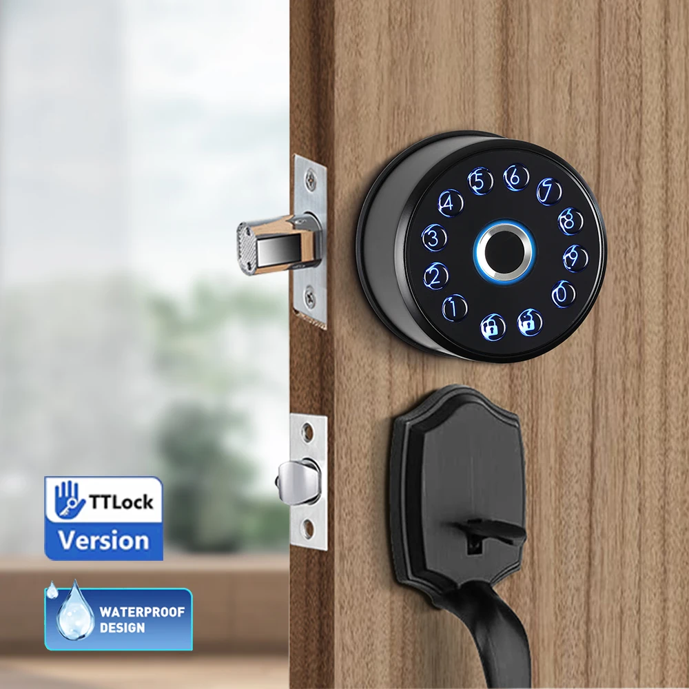 Smart Waterproof Keyless Entry Door Lock for Front Door Keypad for Code Access Deadbolt Lock
Smart Waterproof Keyless Entry Door Lock for Front Door Keypad for Code Access Deadbolt Lock