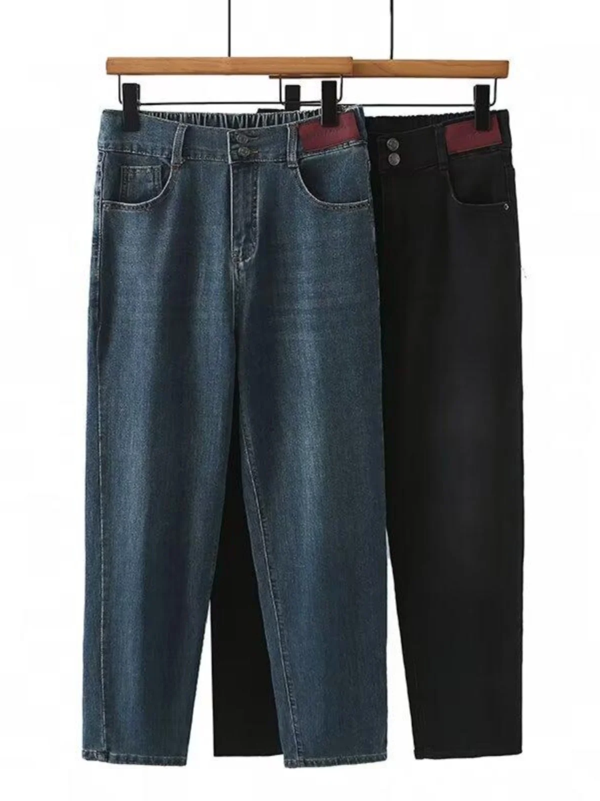 High Waist Wide Leg Harlan Jeans Retro Elastic Waist High Elasticity plus Size 200 Pounds Vintage Blue Denim Women's Fashion
High Waist Wide Leg Harlan Jeans Retro Elastic Waist High Elasticity plus Size 200 Pounds Vintage Blue Denim Women's Fashion