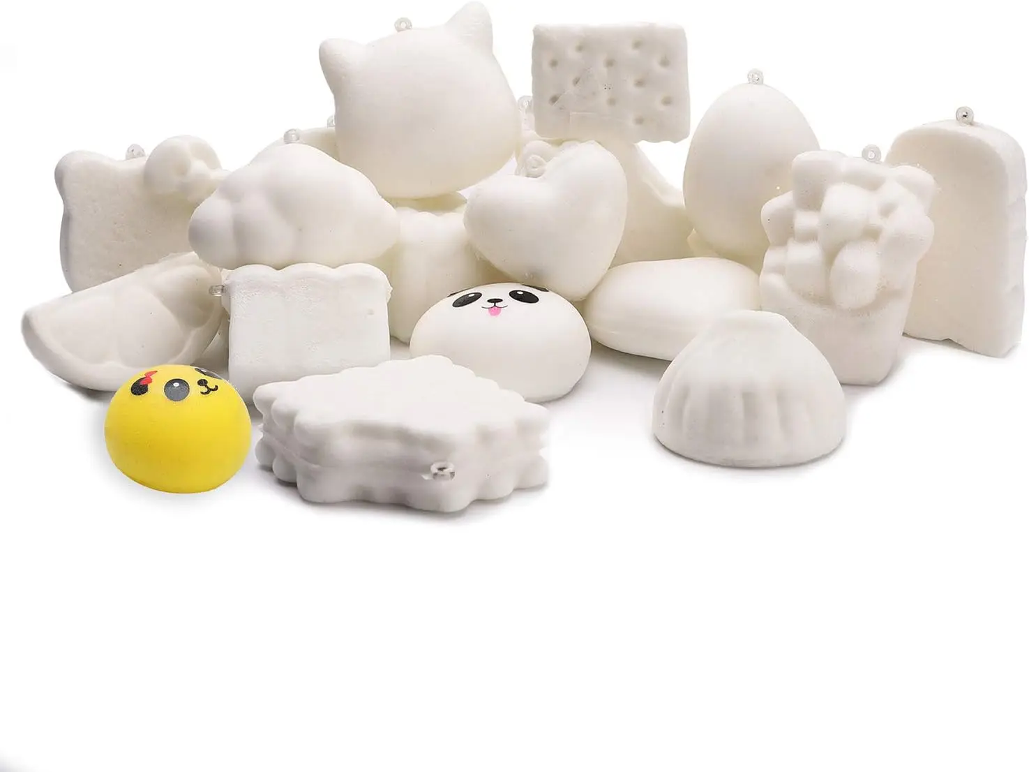 WATINC Random 10 Pcs DIY Squeeze Toys Cream Scented Kawaii Simulation Lovely Toy Medium Mini Soft Food Squeeze Bread Toys Keychains, Phone Straps, Bonus Random Stickers
WATINC Random 10 Pcs DIY Squeeze Toys Cream Scented Kawaii Simulation Lovely Toy Medium Mini Soft Food Squeeze Bread Toys Keychains, Phone Straps, Bonus Random Stickers