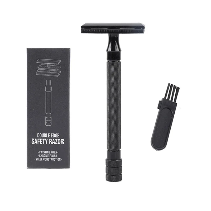 Manual Razor Mild Hair Removal Shaver Double Edge Stainless Steel Shaving with 1 PC Titanium Coated Blades Shaver Razor
Manual Razor Mild Hair Removal Shaver Double Edge Stainless Steel Shaving with 1 PC Titanium Coated Blades Shaver Razor
