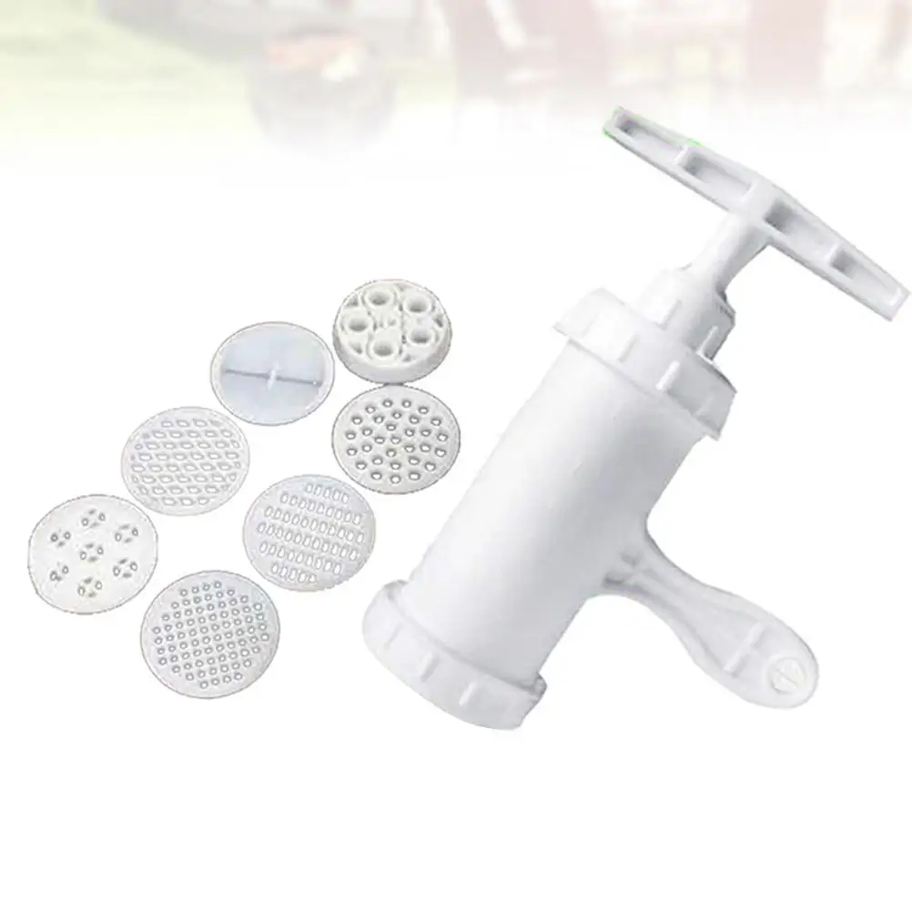 Household Mini Manual Noodle Maker Press Machine Pasta Noodle Maker for Home (Press Noodle Machine + 7pcs Molds + 2pcs Funnel Wh
Household Mini Manual Noodle Maker Press Machine Pasta Noodle Maker for Home (Press Noodle Machine + 7pcs Molds + 2pcs Funnel Wh