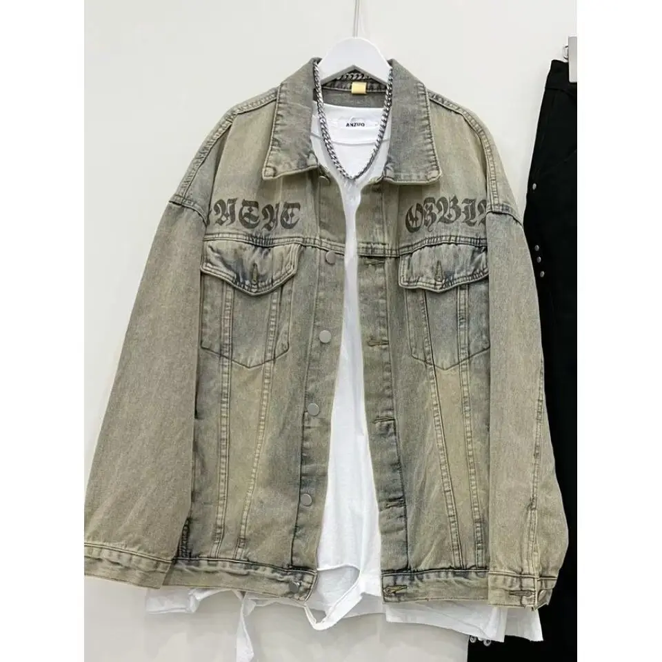 Американский джинсовый джинсовый джинт в стиле ретро, мужской весенне-осенний джинсовый джинт с вышивкой High Street Engli, крутая рабочая одежда
Американский джинсовый джинсовый джинт в стиле ретро, мужской весенне-осенний джинсовый джинт с вышивкой High Street Engli, крутая рабочая одежда