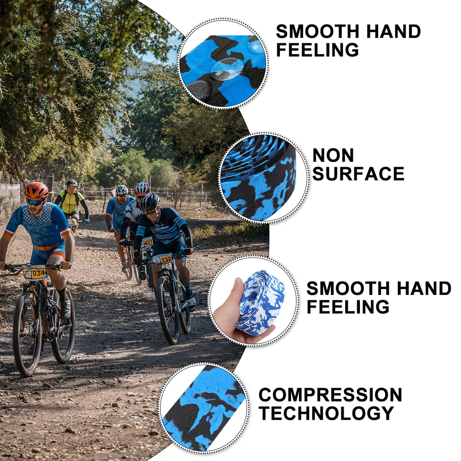 4 Rolls Camouflage Handlebar Tape for Mountain Bike Non Slip Durable Soft Grip Strips Easy Use Long Time Anti Skid
4 Rolls Camouflage Handlebar Tape for Mountain Bike Non Slip Durable Soft Grip Strips Easy Use Long Time Anti Skid