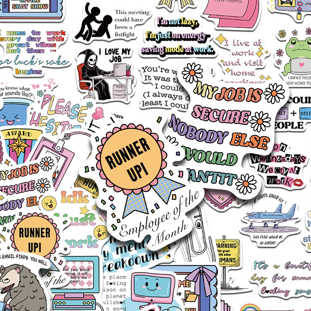 50pcs Cartoon Cute Snarky Meme Stickers Decals For Laptop Scrapbook Suitcase Skateboard Helmet DIY Graffiti Waterproof Stickers
50pcs Cartoon Cute Snarky Meme Stickers Decals For Laptop Scrapbook Suitcase Skateboard Helmet DIY Graffiti Waterproof Stickers