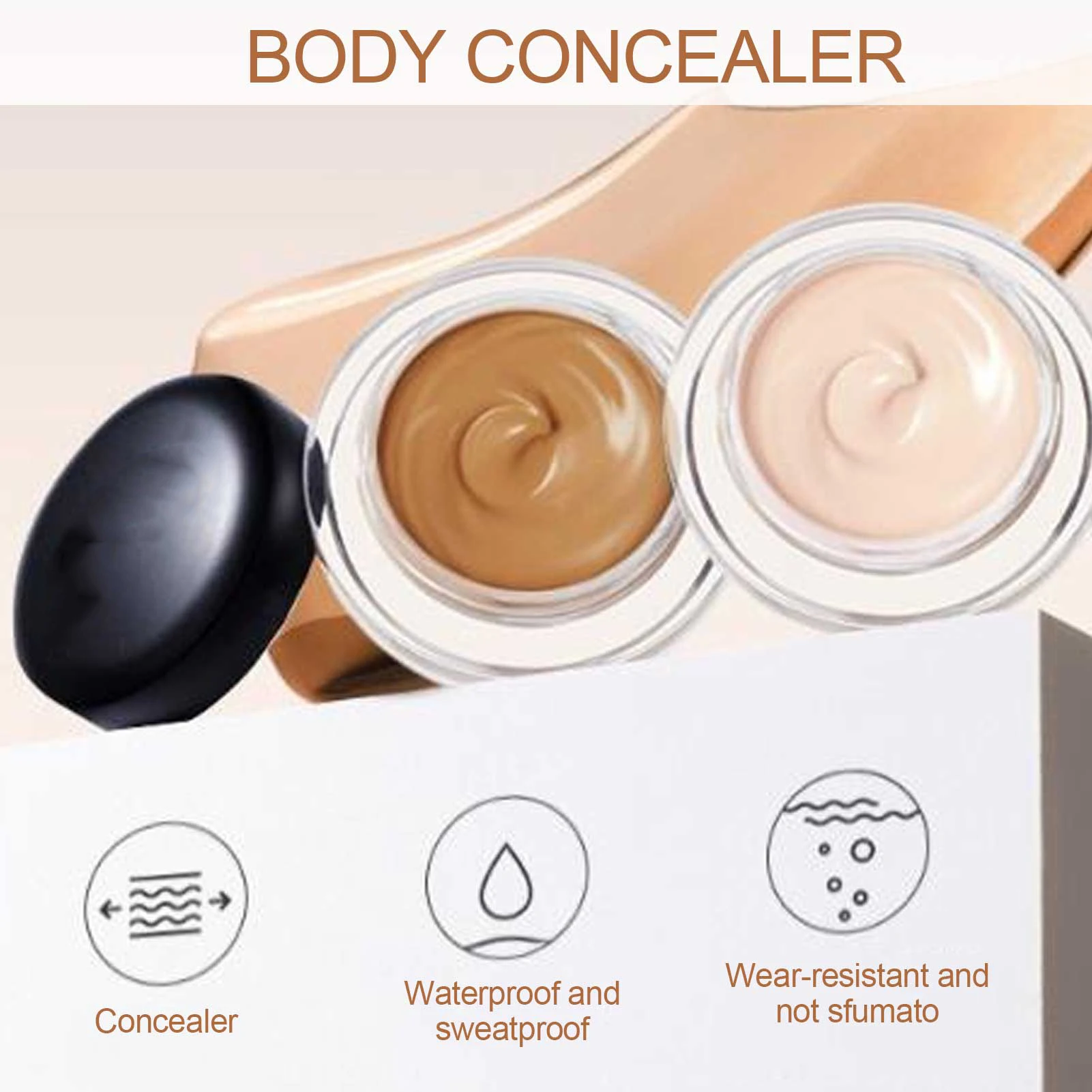 Birthmark Cover Cream Waterproof Tattoo Concealer Makeup Body Birthmark Scar Spots Cover Cream 10g x 2pcs 
Birthmark Cover Cream Waterproof Tattoo Concealer Makeup Body Birthmark Scar Spots Cover Cream 10g x 2pcs
