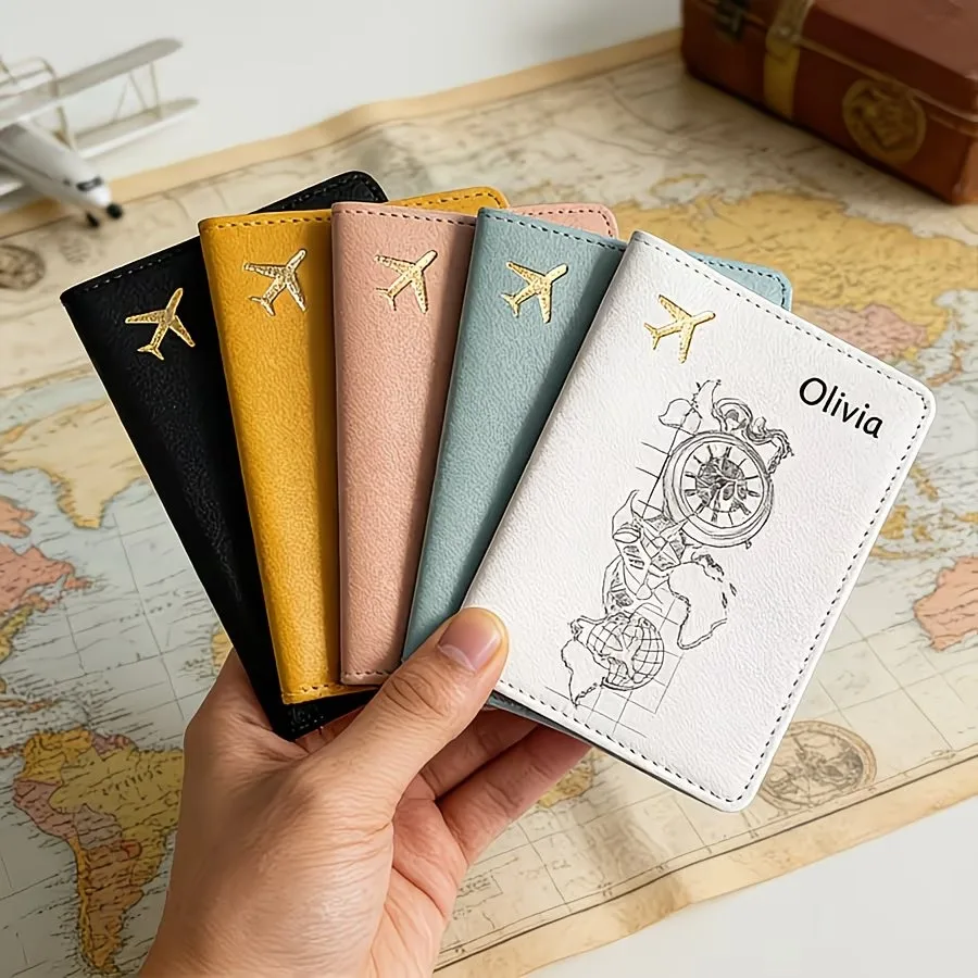 Custom Personalized Passport Holder & Travel Wallet | Custom Name/Text | Minimalist Synthetic Leather Cover for Men & Women
Custom Personalized Passport Holder & Travel Wallet | Custom Name/Text | Minimalist Synthetic Leather Cover for Men & Women