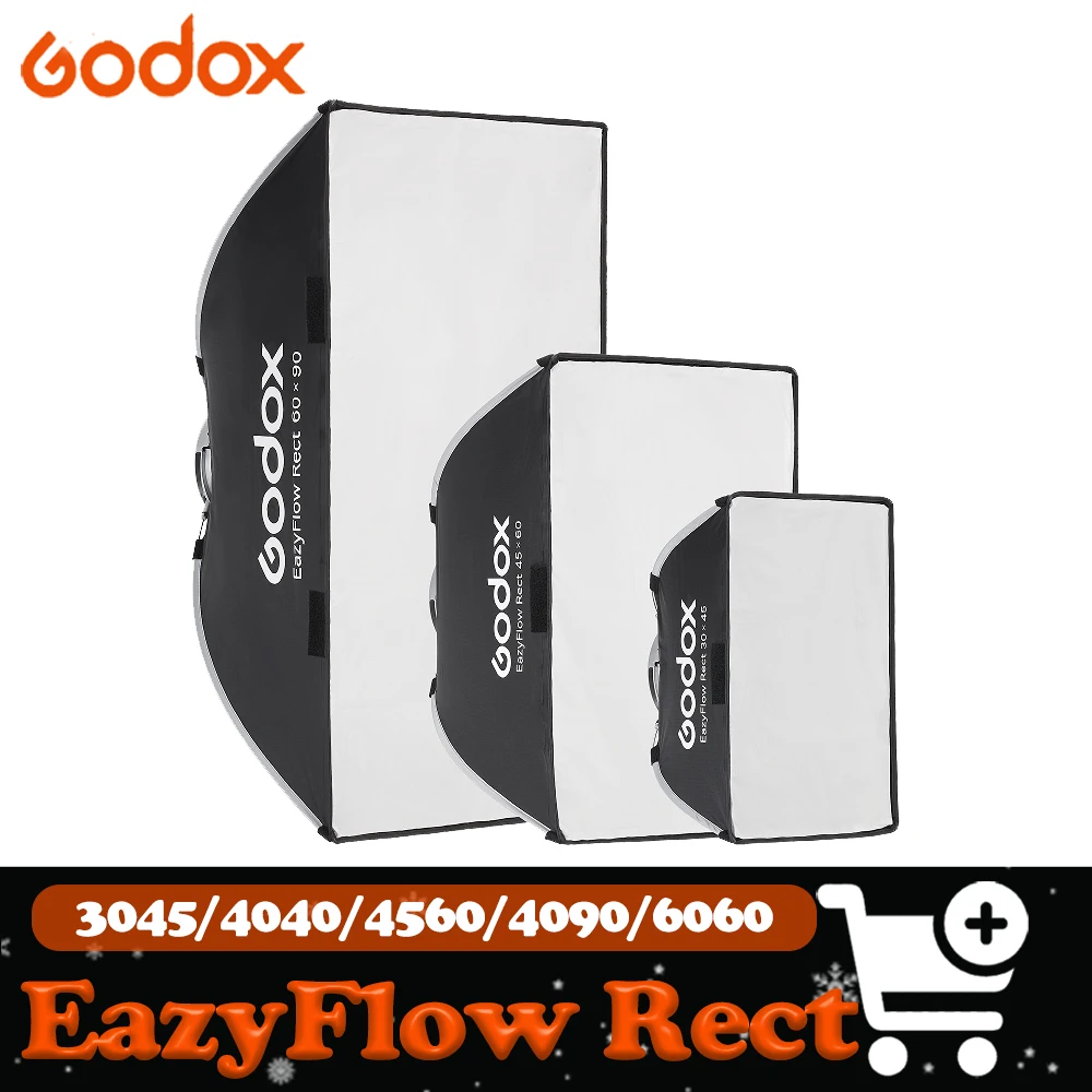Софтбокс Godox EazyFlow Rect Series прямоугольный складной с быстрым креплением 35*45/40*40/45*60/40*90/60*60/60*90/90*90 см для видеостудии
Софтбокс Godox EazyFlow Rect Series прямоугольный складной с быстрым креплением 35*45/40*40/45*60/40*90/60*60/60*90/90*90 см для видеостудии