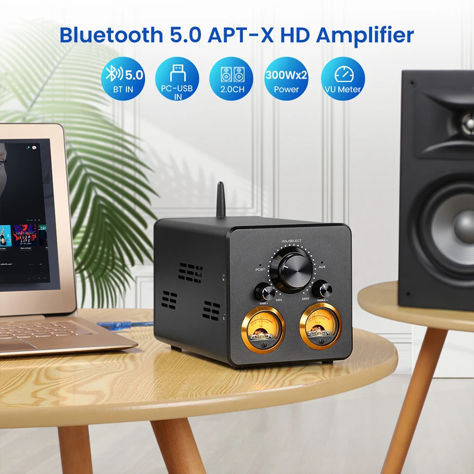 Lyele Audio Desktop Digital Mini Amplifier TPA3255 Bluetooth 5.1 300W HiFi Digital Tone USB Vu Meter 2.0 Home Audio Sound Amp
Lyele Audio Desktop Digital Mini Amplifier TPA3255 Bluetooth 5.1 300W HiFi Digital Tone USB Vu Meter 2.0 Home Audio Sound Amp