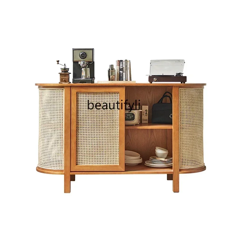 45 Nordic Rattan Home Living Room Sideboard Cabinet Solid Wood Floor Cabinet Creative Storage Rack
45 Nordic Rattan Home Living Room Sideboard Cabinet Solid Wood Floor Cabinet Creative Storage Rack