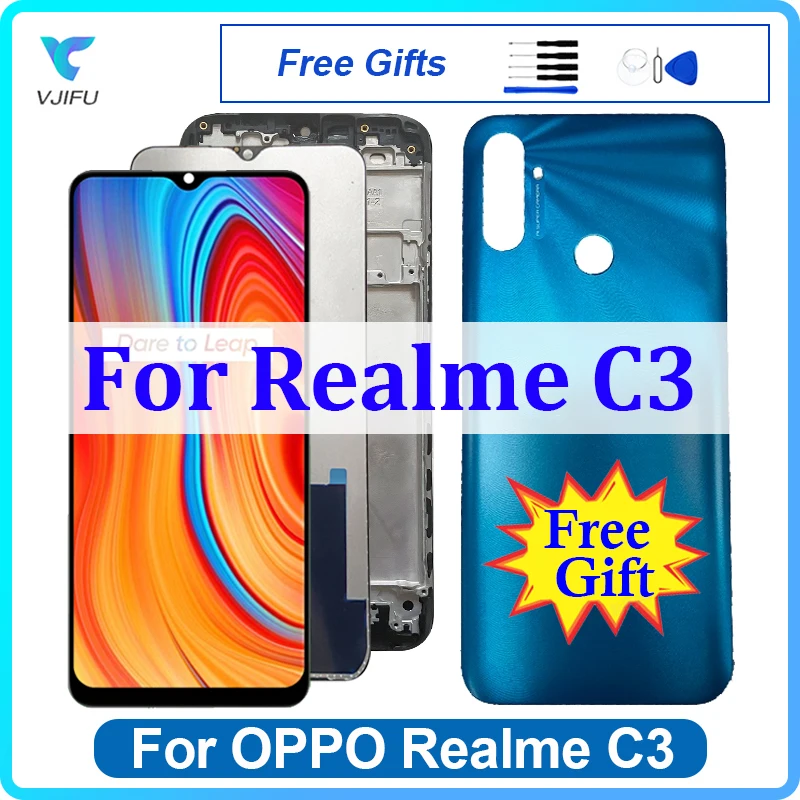 6.5'' Original Screen For OPPO Realme C3 LCD Display RMX2027 RMX2021 RMX2020 Touch Digitizer Assembly Replacement With Frame
6.5'' Original Screen For OPPO Realme C3 LCD Display RMX2027 RMX2021 RMX2020 Touch Digitizer Assembly Replacement With Frame