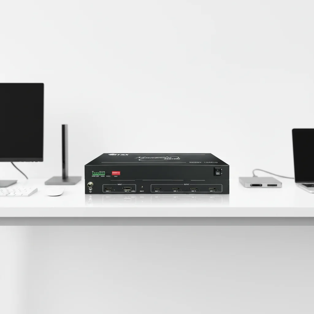 FPGA Chip 2x2 1x3 1x4 Multi-Screen Display8K60 Video Splitter with 4 HDMI Outputs,Supports 7680x4320 YUV420 Input
FPGA Chip 2x2 1x3 1x4 Multi-Screen Display8K60 Video Splitter with 4 HDMI Outputs,Supports 7680x4320 YUV420 Input