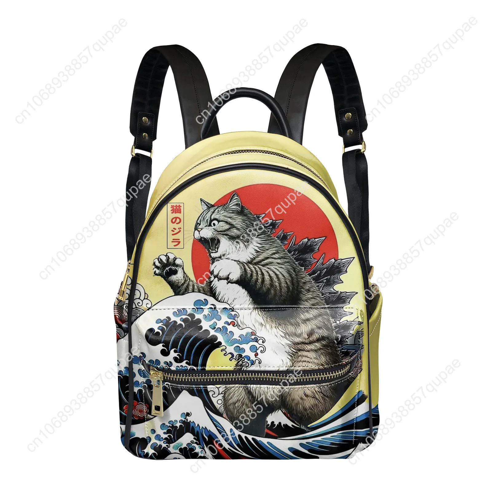 Catzilla Japanese Art Backpack Womens Men Personalized Double Shoulder Bag Business Travel Bookbag Rucksack Gift Daypack
Catzilla Japanese Art Backpack Womens Men Personalized Double Shoulder Bag Business Travel Bookbag Rucksack Gift Daypack