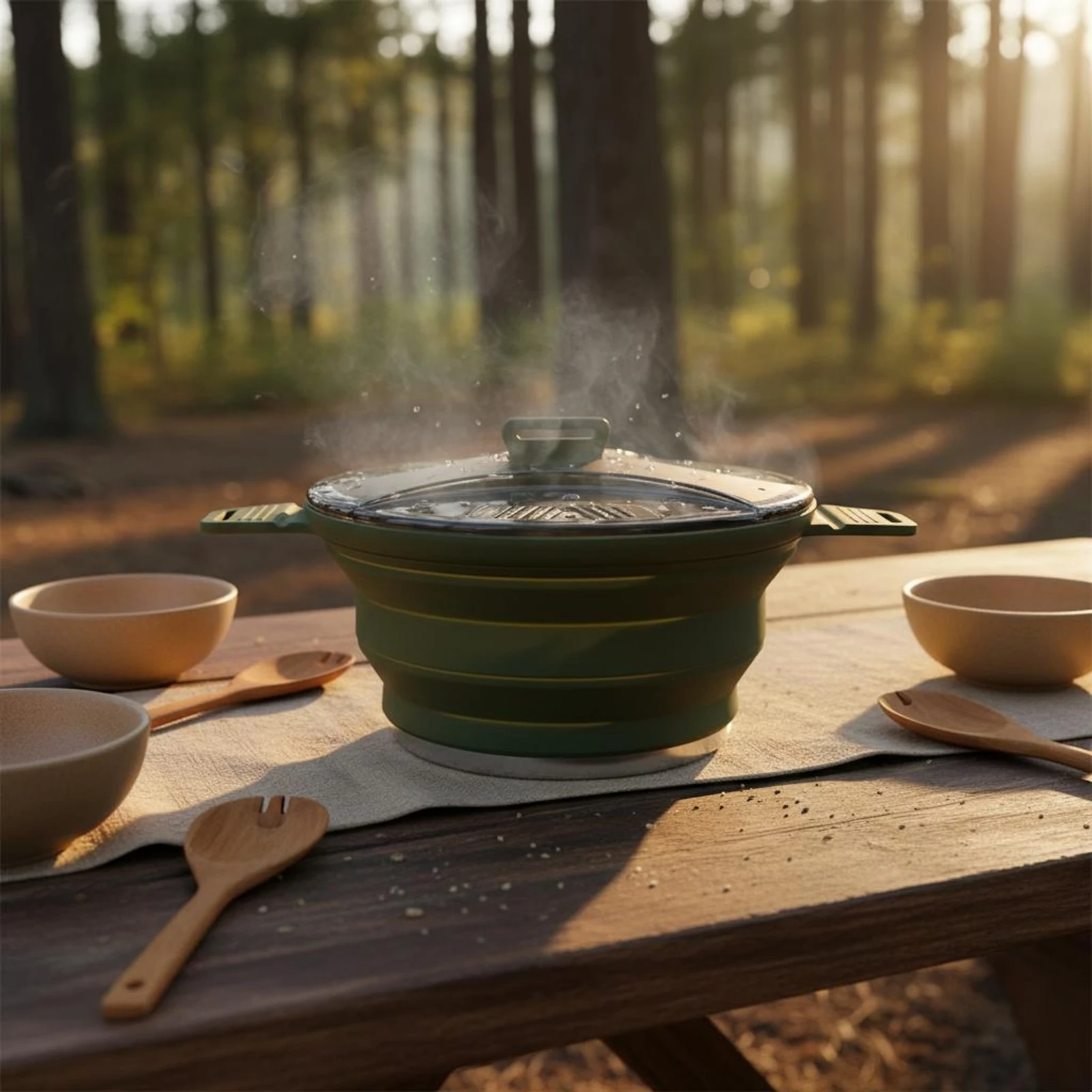 Stainless Steel Camping Cookware Set Easy to Carry Foldable Camping Pot Set Compact Storage Stackable for Campers, Picnic
Stainless Steel Camping Cookware Set Easy to Carry Foldable Camping Pot Set Compact Storage Stackable for Campers, Picnic