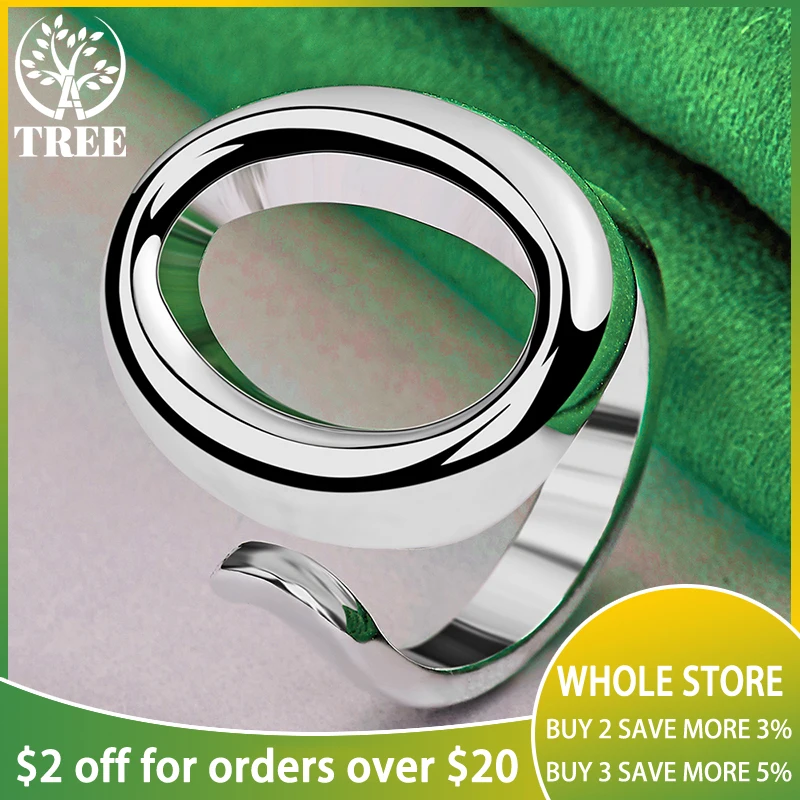 Charm 925 Sterling Silver Women Man Adjustable Opening Oval Rings Lovers Fashion Party Engagement Wedding Jewelry Birthday Gift
Charm 925 Sterling Silver Women Man Adjustable Opening Oval Rings Lovers Fashion Party Engagement Wedding Jewelry Birthday Gift