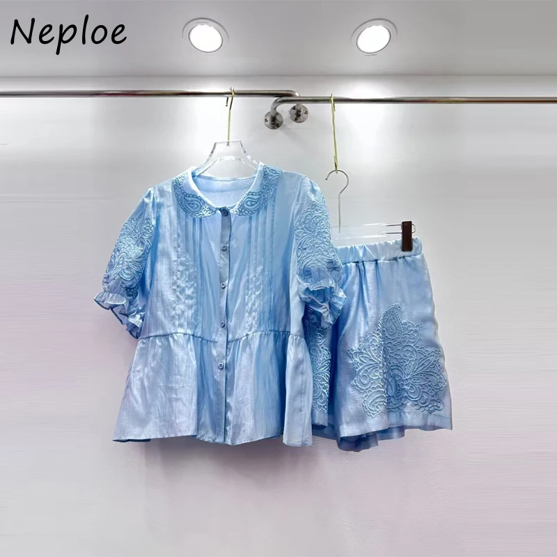 Neploe Hollow Out Embroidery Short Set Tops Stretch Waist Short Thin All-match Simple Shorts New Europe Loose Soft Suit Shorts
Neploe Hollow Out Embroidery Short Set Tops Stretch Waist Short Thin All-match Simple Shorts New Europe Loose Soft Suit Shorts