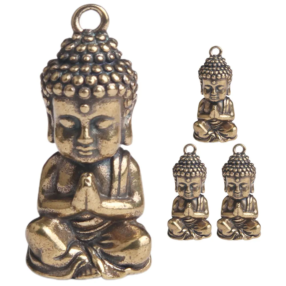 4 Pcs Buddha Keychain Pure Copper DIY Charm Retro Pendant Home Decor Lucky Charms Desktop Craft Miniature Models
4 Pcs Buddha Keychain Pure Copper DIY Charm Retro Pendant Home Decor Lucky Charms Desktop Craft Miniature Models