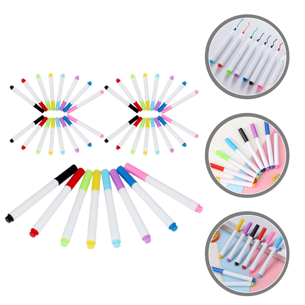 40 Pcs Washable Whiteboard Pen Child Erasable Highlighters Plastic Thin Dry Erase Markers Pens
40 Pcs Washable Whiteboard Pen Child Erasable Highlighters Plastic Thin Dry Erase Markers Pens