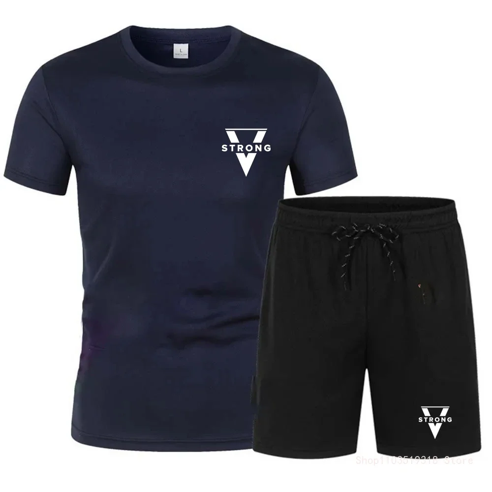 Fitness Wear Mesh Breathable T-shirt Suit Men's Quick-drying Short Sleeves + Shorts Running Gym Sports Training S-4XL
Fitness Wear Mesh Breathable T-shirt Suit Men's Quick-drying Short Sleeves + Shorts Running Gym Sports Training S-4XL