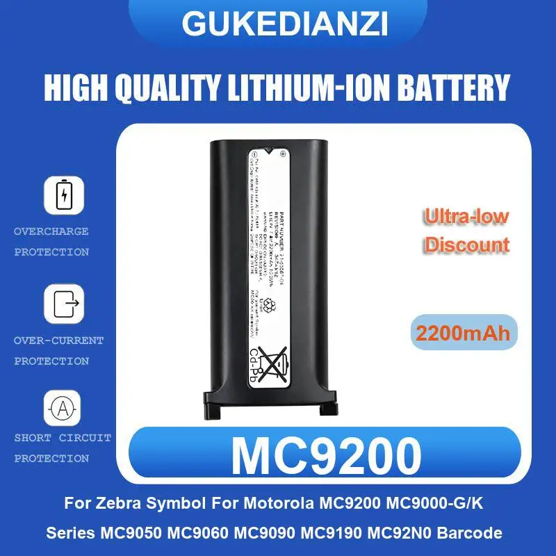 Battery For Zebra Symbol Motorola MC9200 MC9000-G/K Series MC9050 MC9060 MC9090 MC9190 MC92N0 Barcode MC32 MC32N0 MC32N0-S
Battery For Zebra Symbol Motorola MC9200 MC9000-G/K Series MC9050 MC9060 MC9090 MC9190 MC92N0 Barcode MC32 MC32N0 MC32N0-S