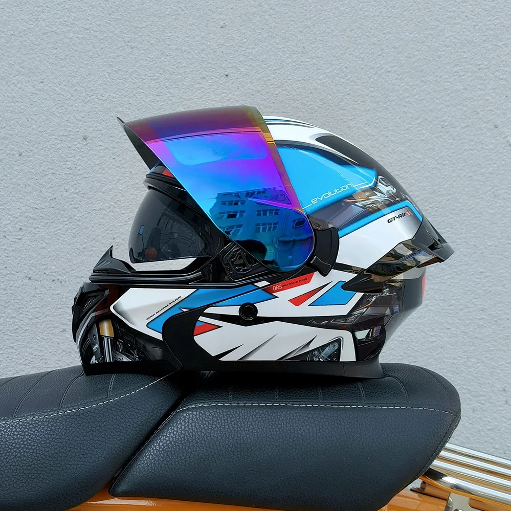 New DOT Unisex Cool Motorcycle Helmet Full Face Safety Flip Modular Helmet Outdoor Flip Up Riding Casco Moto Capacetes
New DOT Unisex Cool Motorcycle Helmet Full Face Safety Flip Modular Helmet Outdoor Flip Up Riding Casco Moto Capacetes