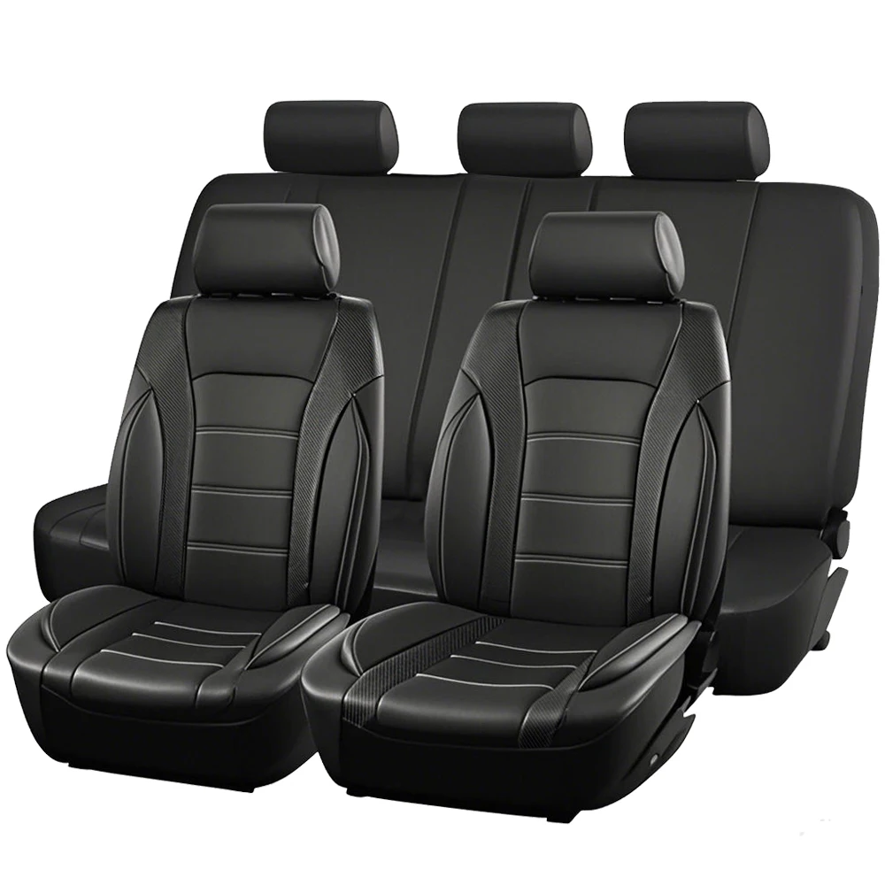 AUTO PLUS Leather Car Seat Covers Full Set Universal Size Seat Covers Fit For Cars SUVs Trucks Vans Accessories Interior
AUTO PLUS Leather Car Seat Covers Full Set Universal Size Seat Covers Fit For Cars SUVs Trucks Vans Accessories Interior