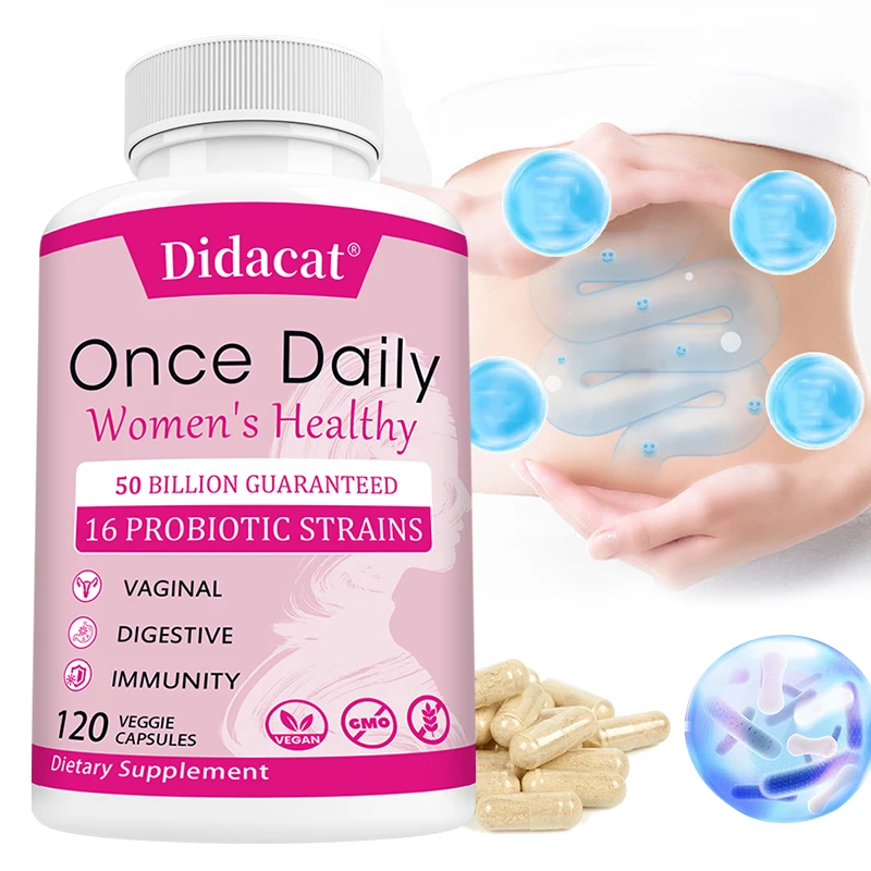 Once Daily Probiotic for Women, 50Billion CFU 16 Probiotic Strains with Organic Prebiotics for Digestive, Vaginal& Immune Health
Once Daily Probiotic for Women, 50Billion CFU 16 Probiotic Strains with Organic Prebiotics for Digestive, Vaginal& Immune Health
