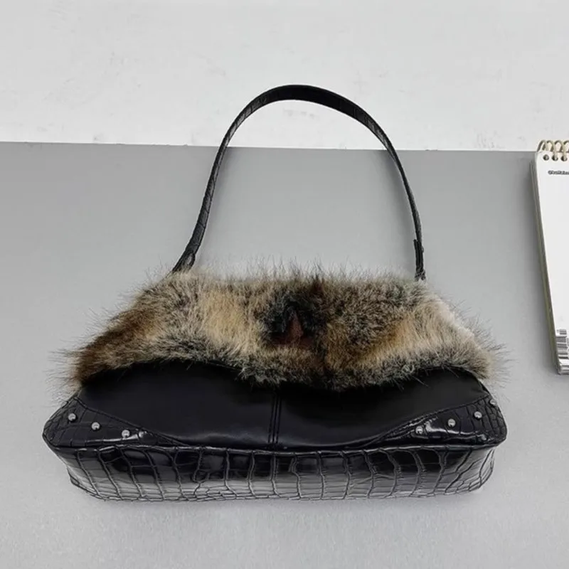 JIAERDI Harajuku Plush Black Shoulder Bags Purse Women Subculture Underarm Bag Y2k Hot Girls Vintage Handbag Wallet Aesthetic
JIAERDI Harajuku Plush Black Shoulder Bags Purse Women Subculture Underarm Bag Y2k Hot Girls Vintage Handbag Wallet Aesthetic