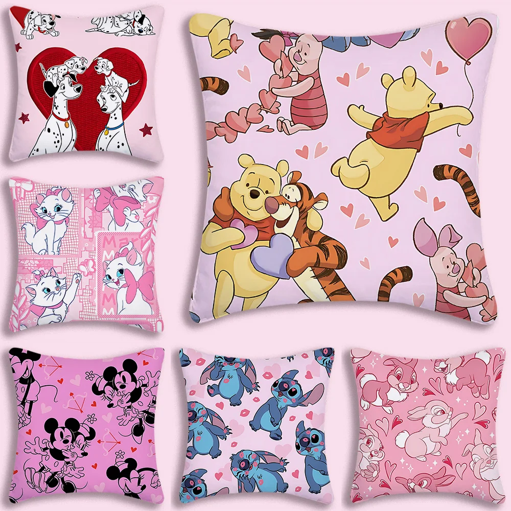 Disneies Christmas Mickey Stitch Pillow Covers Cartoon Sofa Decorative Home Double-sided Printing Short Plush Cute Cushion Cover
Disneies Christmas Mickey Stitch Pillow Covers Cartoon Sofa Decorative Home Double-sided Printing Short Plush Cute Cushion Cover