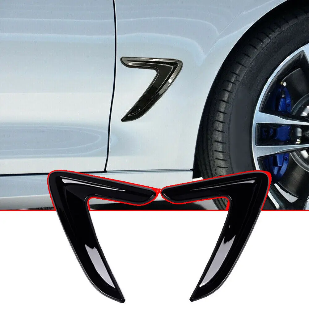 2pc Black Color Car Side Fender Air Flow Vent Decor Cover Trim Accessories Kit For BMW 3 Series 2012-2018 F30 F32
2pc Black Color Car Side Fender Air Flow Vent Decor Cover Trim Accessories Kit For BMW 3 Series 2012-2018 F30 F32