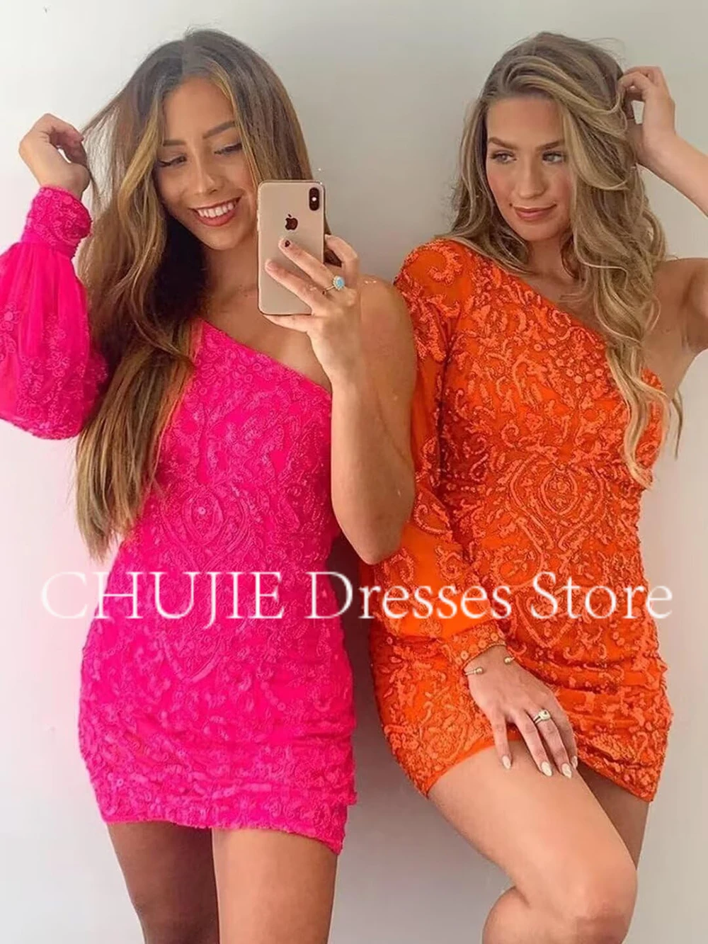 One Sleeve Cocktail Dresses Hot Sale Graduation Dress Sequin Appliques Homecoming Dress Customized Wedding Prom Party Gowns
One Sleeve Cocktail Dresses Hot Sale Graduation Dress Sequin Appliques Homecoming Dress Customized Wedding Prom Party Gowns