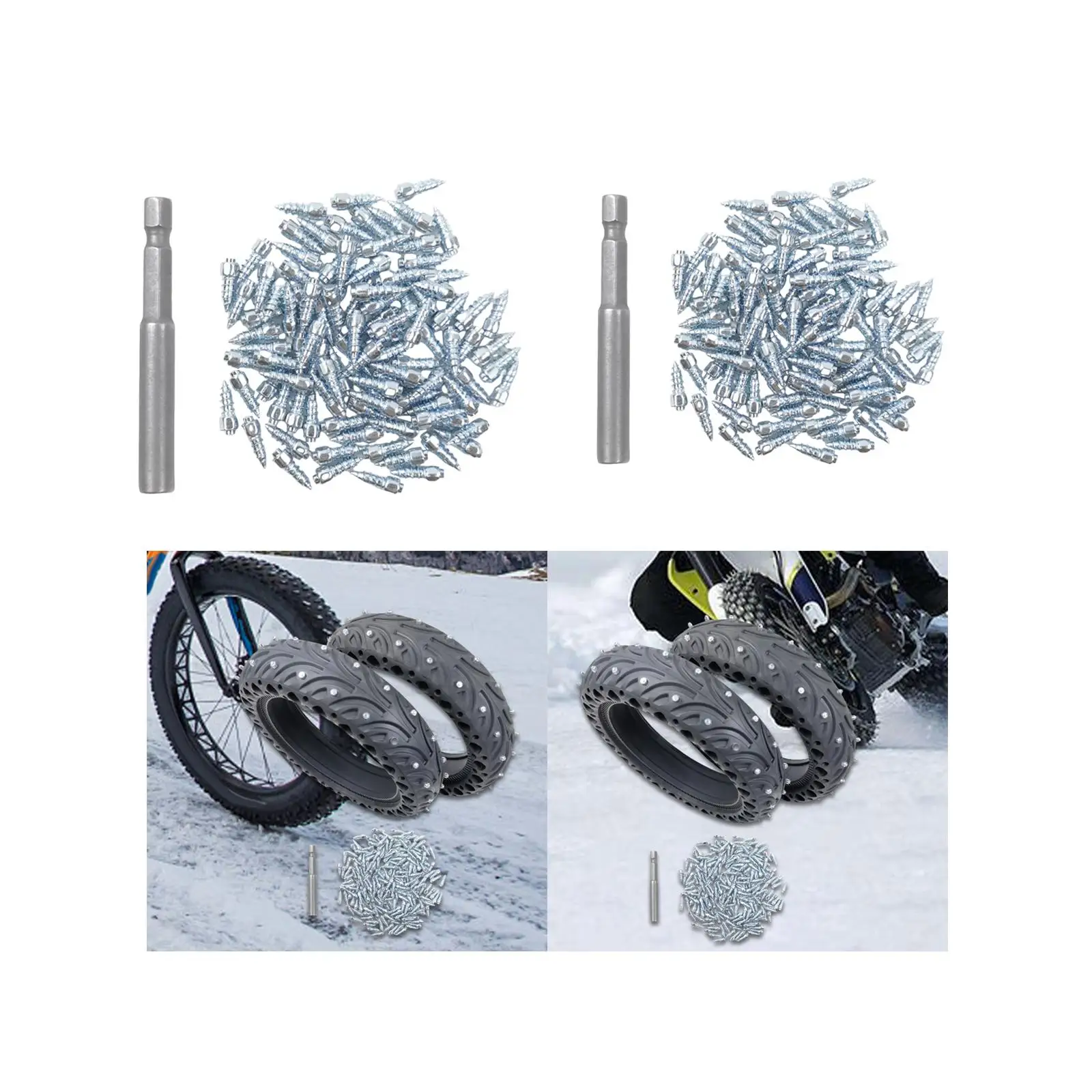 Heavy Duty Tungsten Alloy Snow Spikes Tire Studs Easy Installation Anti Slip for Car Truck ATV SUV Motorcycle Bicycle
Heavy Duty Tungsten Alloy Snow Spikes Tire Studs Easy Installation Anti Slip for Car Truck ATV SUV Motorcycle Bicycle
