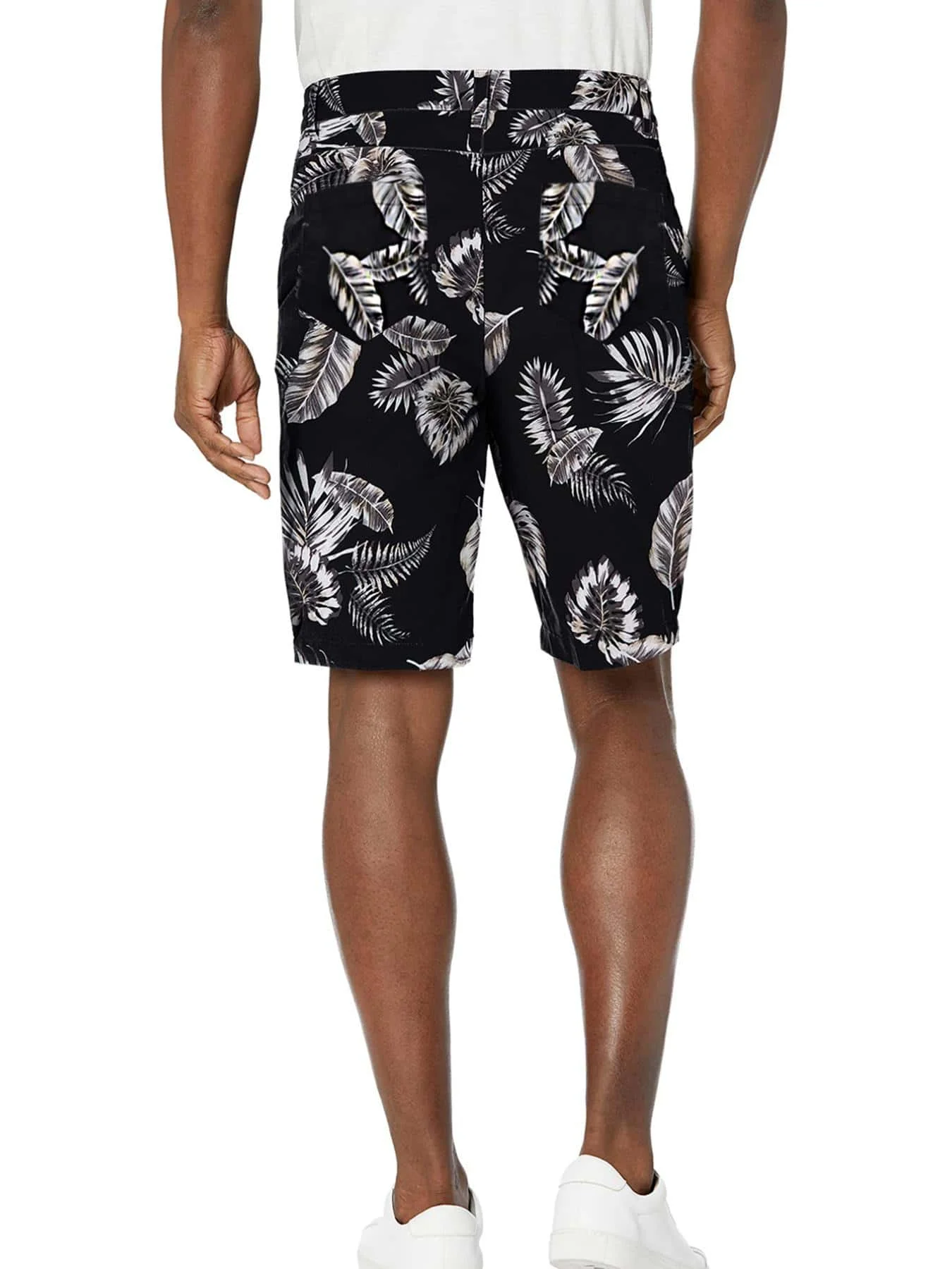 Mens Casual Beach Shorts With Tropical Leaf Print Elastic Waist Drawstring
Mens Casual Beach Shorts With Tropical Leaf Print Elastic Waist Drawstring