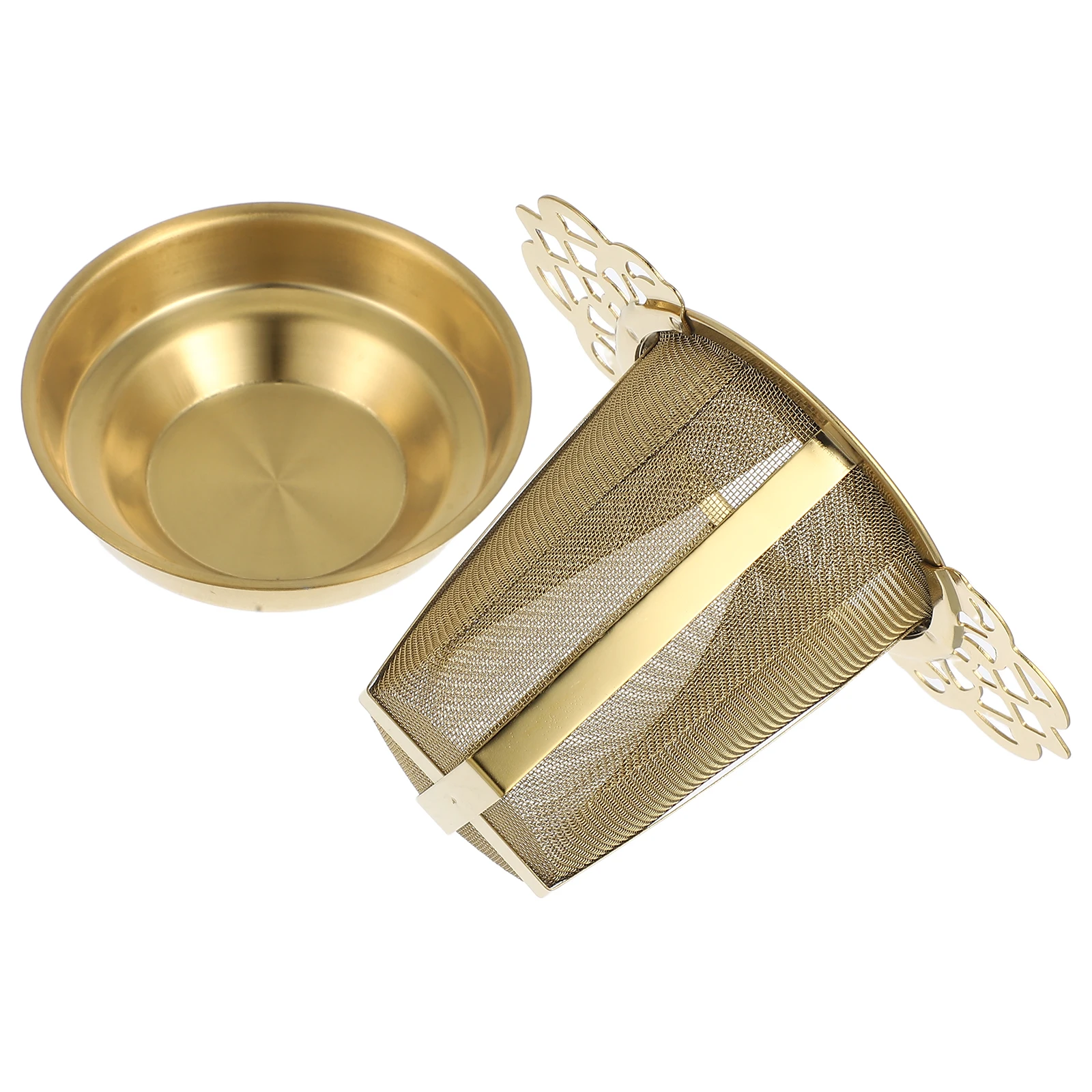 1Set Stainless Steel Tea Infuser Double Handles Fine Mesh Strainer Loose Leaf Tea Filter Tray Home Brewing Tool 
1Set Stainless Steel Tea Infuser Double Handles Fine Mesh Strainer Loose Leaf Tea Filter Tray Home Brewing Tool