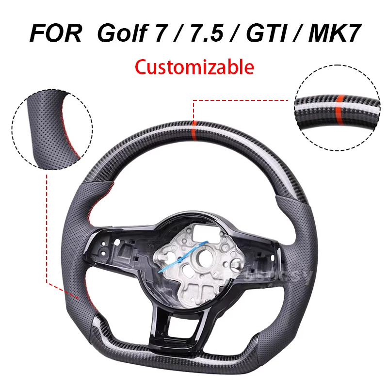 Carbon Fiber Steering Wheel, Suitable For Golf 7 7.5 GTI GTD GTS MK7 Models, Automatic Or Manual Versions,Car Accessories
Carbon Fiber Steering Wheel, Suitable For Golf 7 7.5 GTI GTD GTS MK7 Models, Automatic Or Manual Versions,Car Accessories