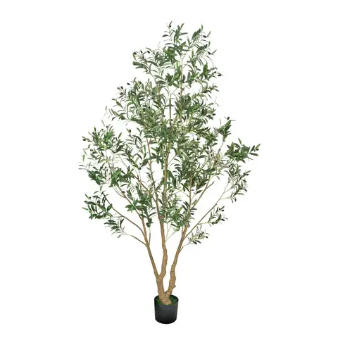 Artificial Olive Tree 8ft Tall Faux Silk Plant Potted Indoor Home Decor