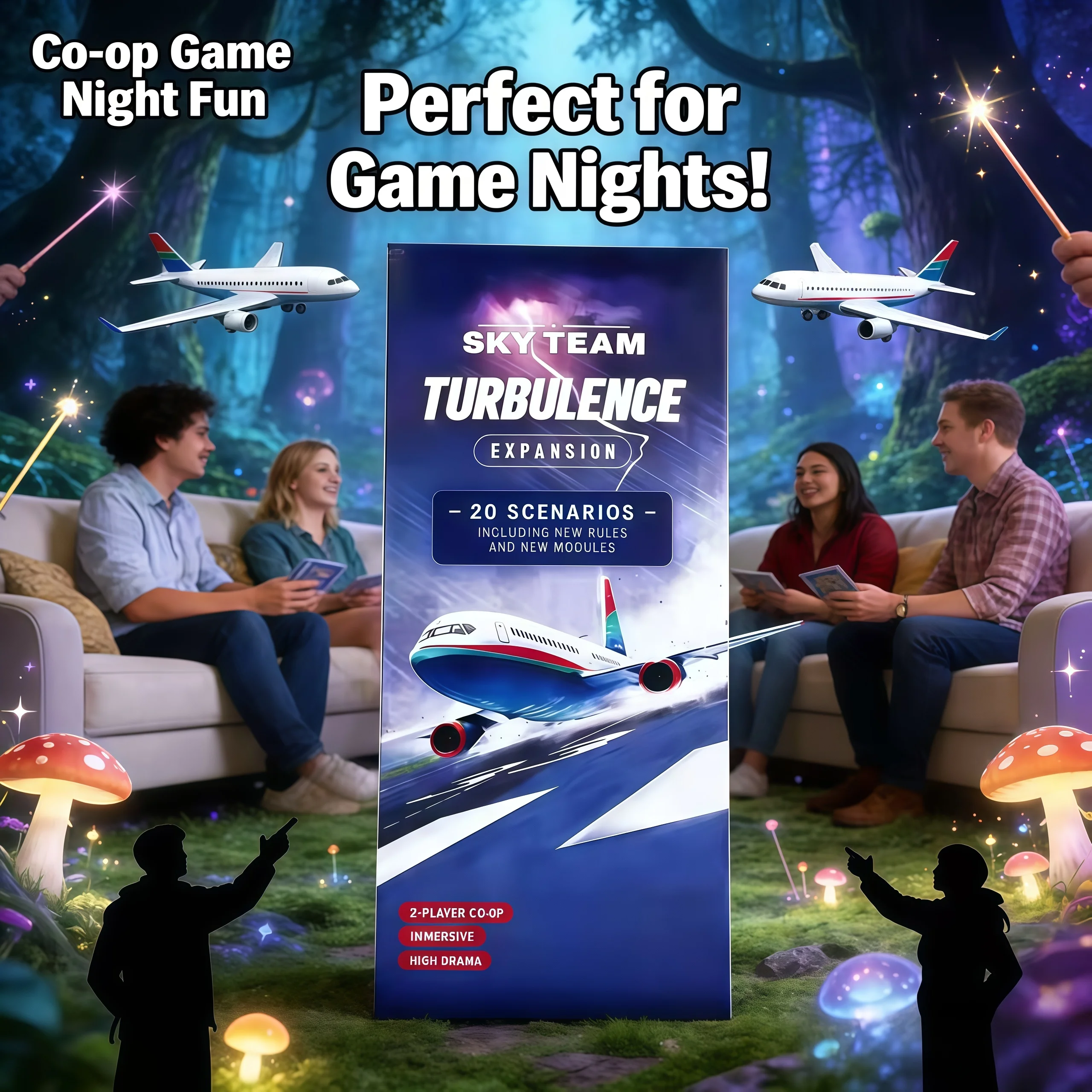 Новинка 2026 года, РАСШИРЕНИЕ SKY TEAM DE TURBULENCE 20, ВКЛЮЧЕНИЕ СКЕНАРИОСА, НОУЛЬТЕЛИ Rмиралес ET NOUVEAUX MOUDLES
Новинка 2026 года, РАСШИРЕНИЕ SKY TEAM DE TURBULENCE 20, ВКЛЮЧЕНИЕ СКЕНАРИОСА, НОУЛЬТЕЛИ Rмиралес ET NOUVEAUX MOUDLES